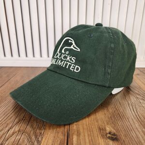 Ducks Unlimited Strapback Dad Hat Outdoor Cap Green Since 1937 Hunting Sportsman